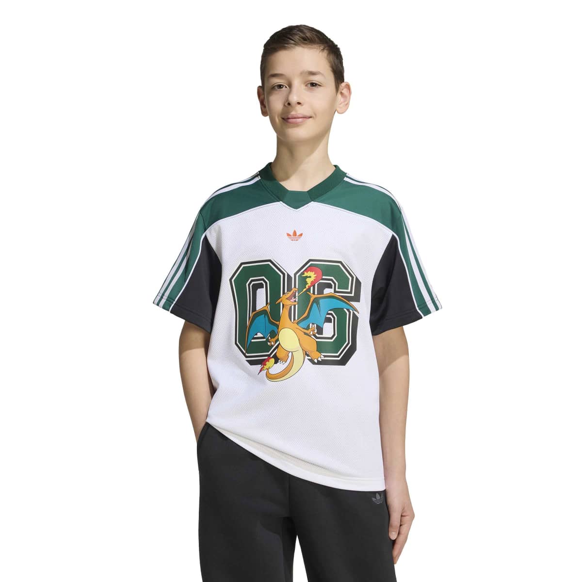 + Pokemon Kids Jersey 'White Collegiate Green'