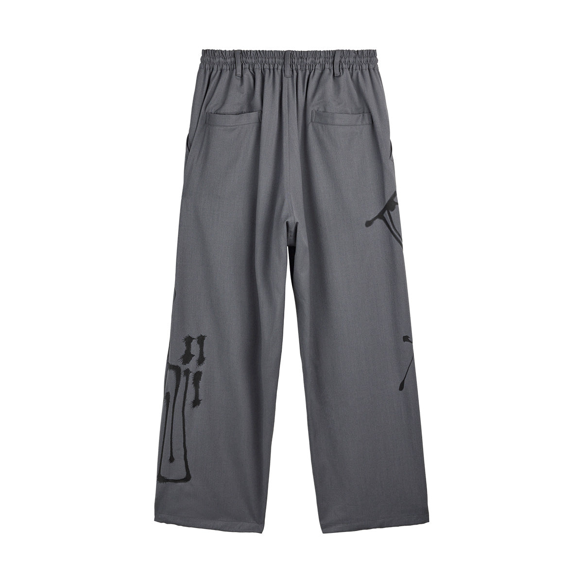 + Chito City Wool Wide Pants 'Grey'