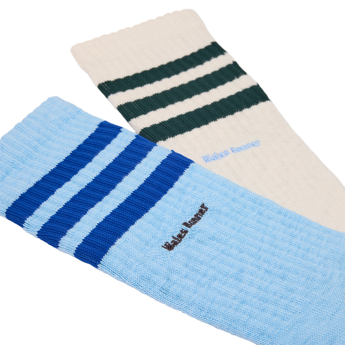 + Wales Bonner 3-Stripes Socks 'Chalk White Clear Sky'