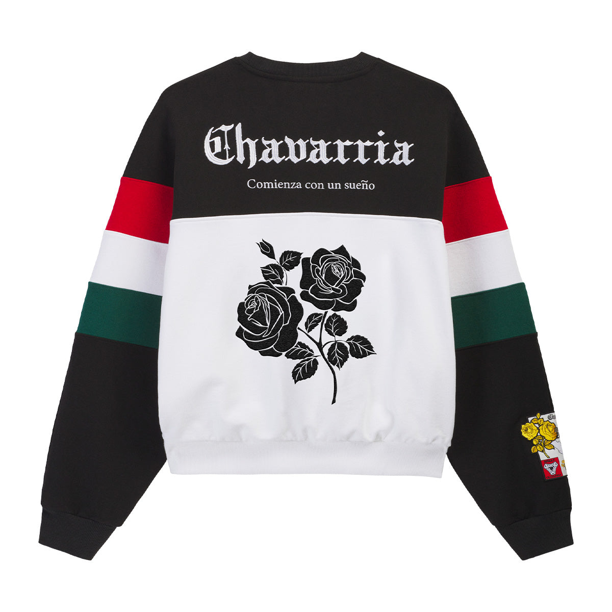 + Willy Chavarria Crew Sweatshirt 'Black White'