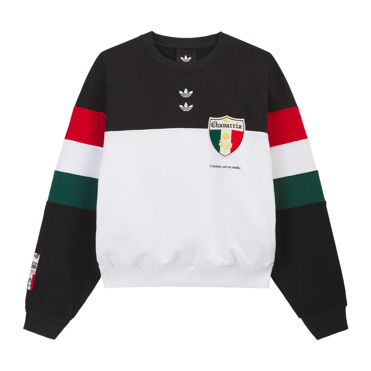 + Willy Chavarria Crew Sweatshirt 'Black White'