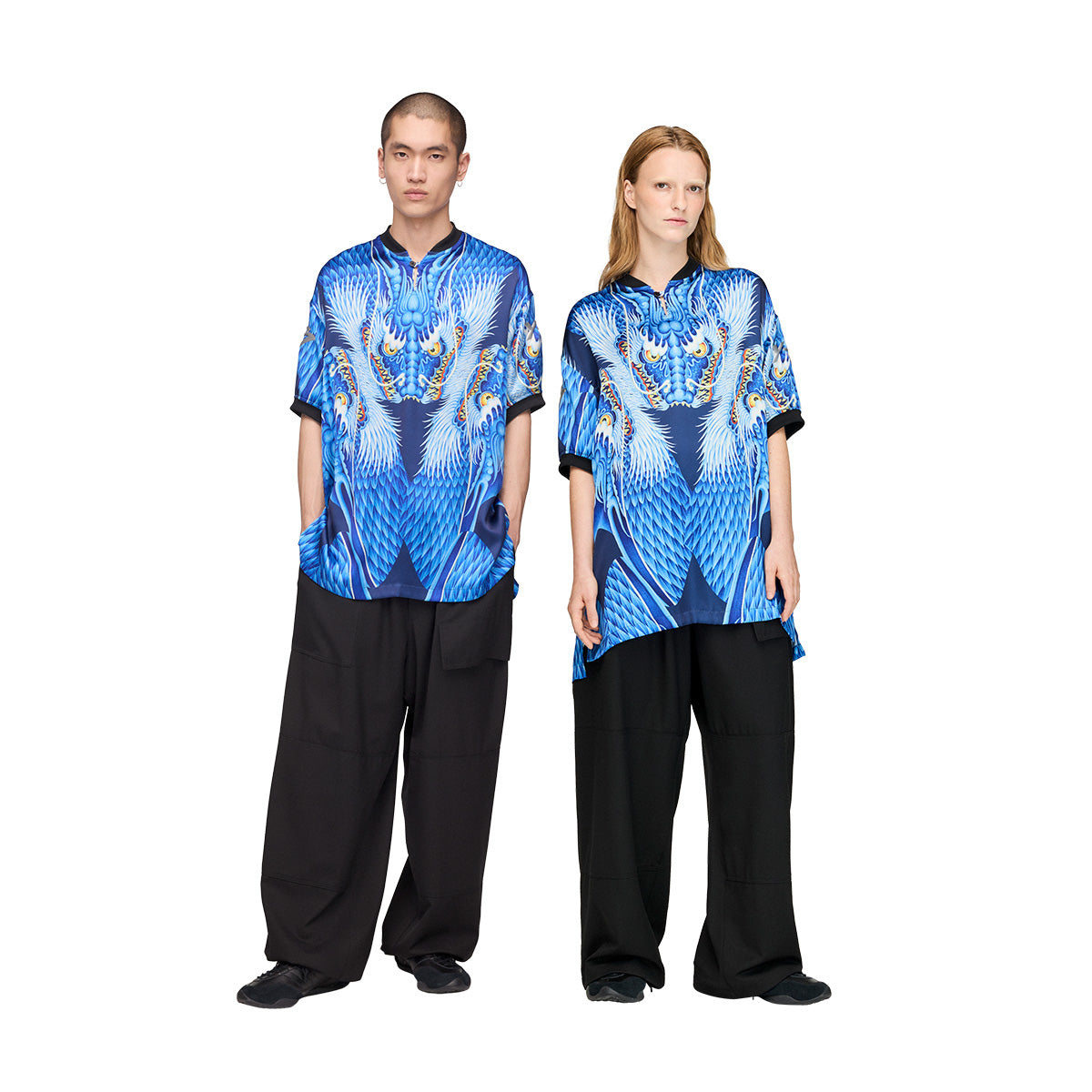 Dragon Satin Jersey 'Blue'