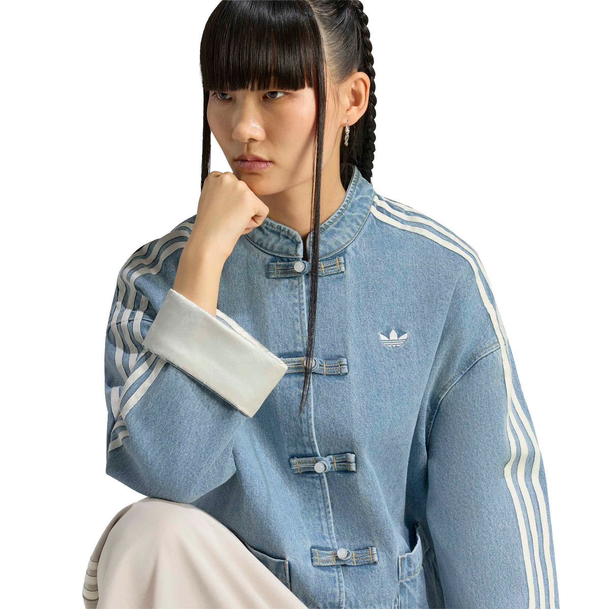 Wmns New Chinese Denim Jacket 'Light Denim'