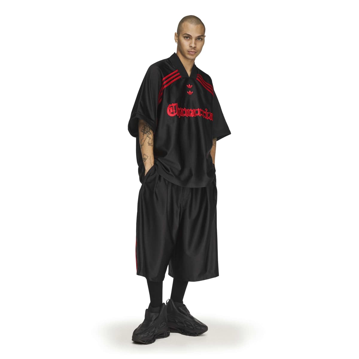 + Willy Chavarria Dazzle Long Sleeve Jersey 'Black'