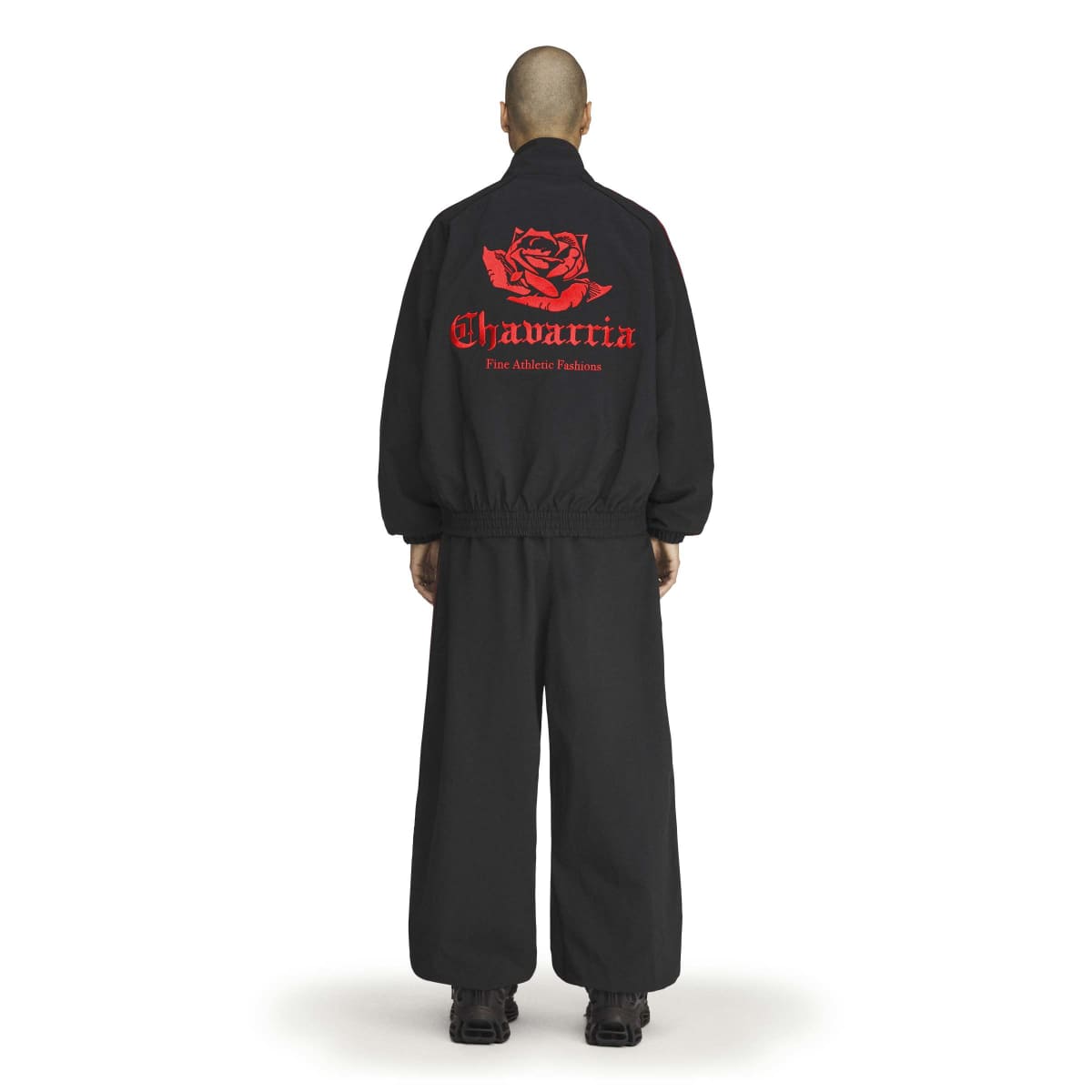 + Willy Chavarria Woven Track Jacket 'Black'