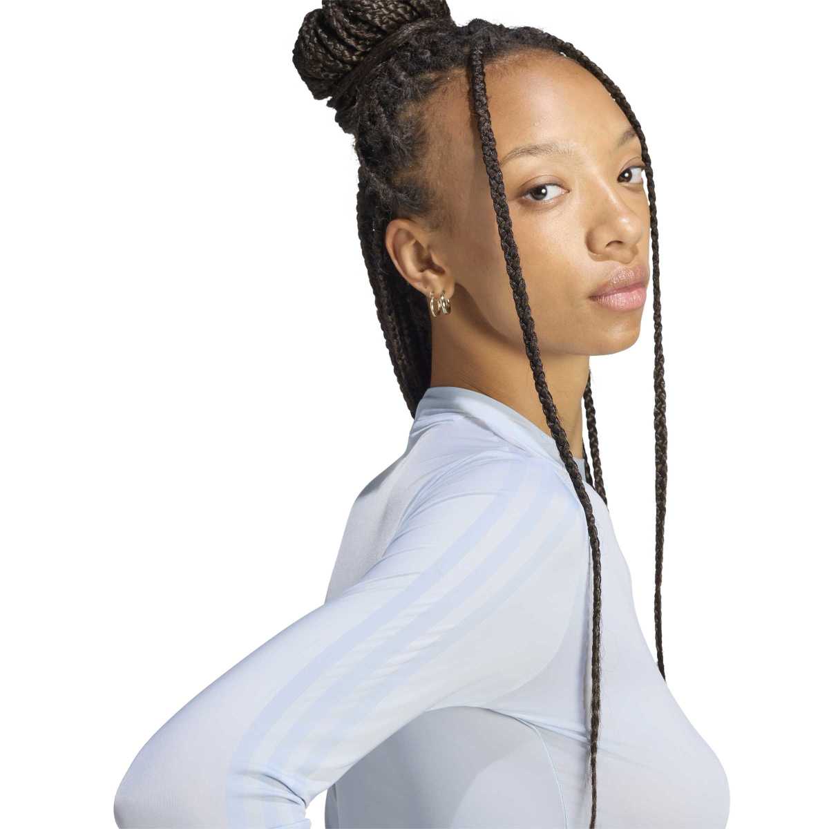 + Jennie Sheer Long Sleeve Tee 'Wonder Blue'