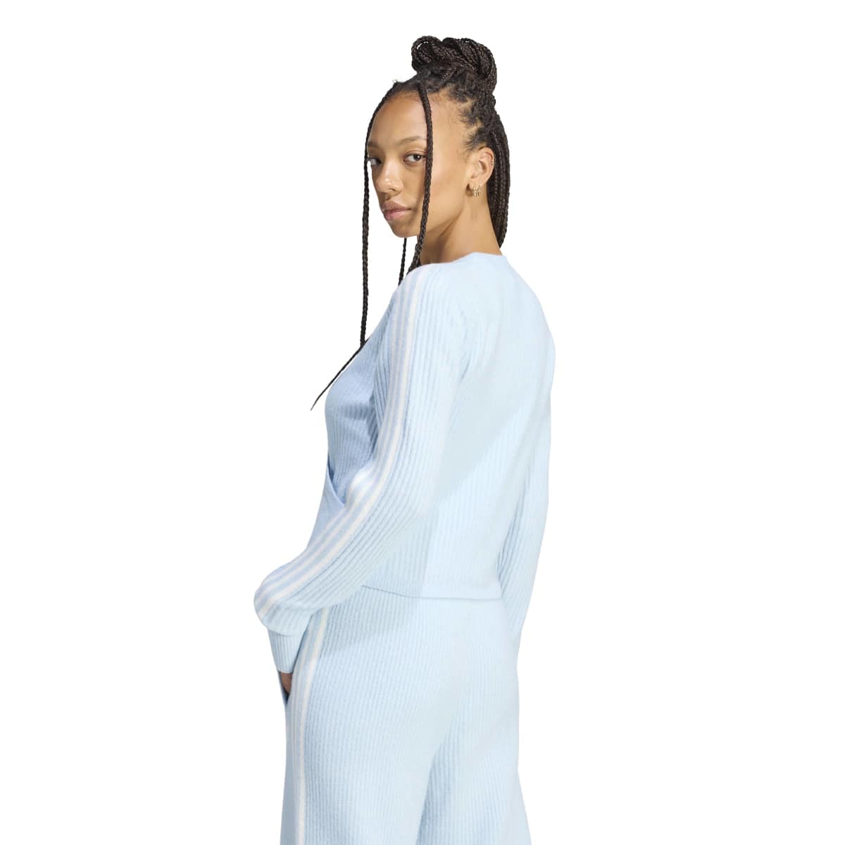 + Jennie Knitted Wrap Around Cardigan 'Wonder Blue'