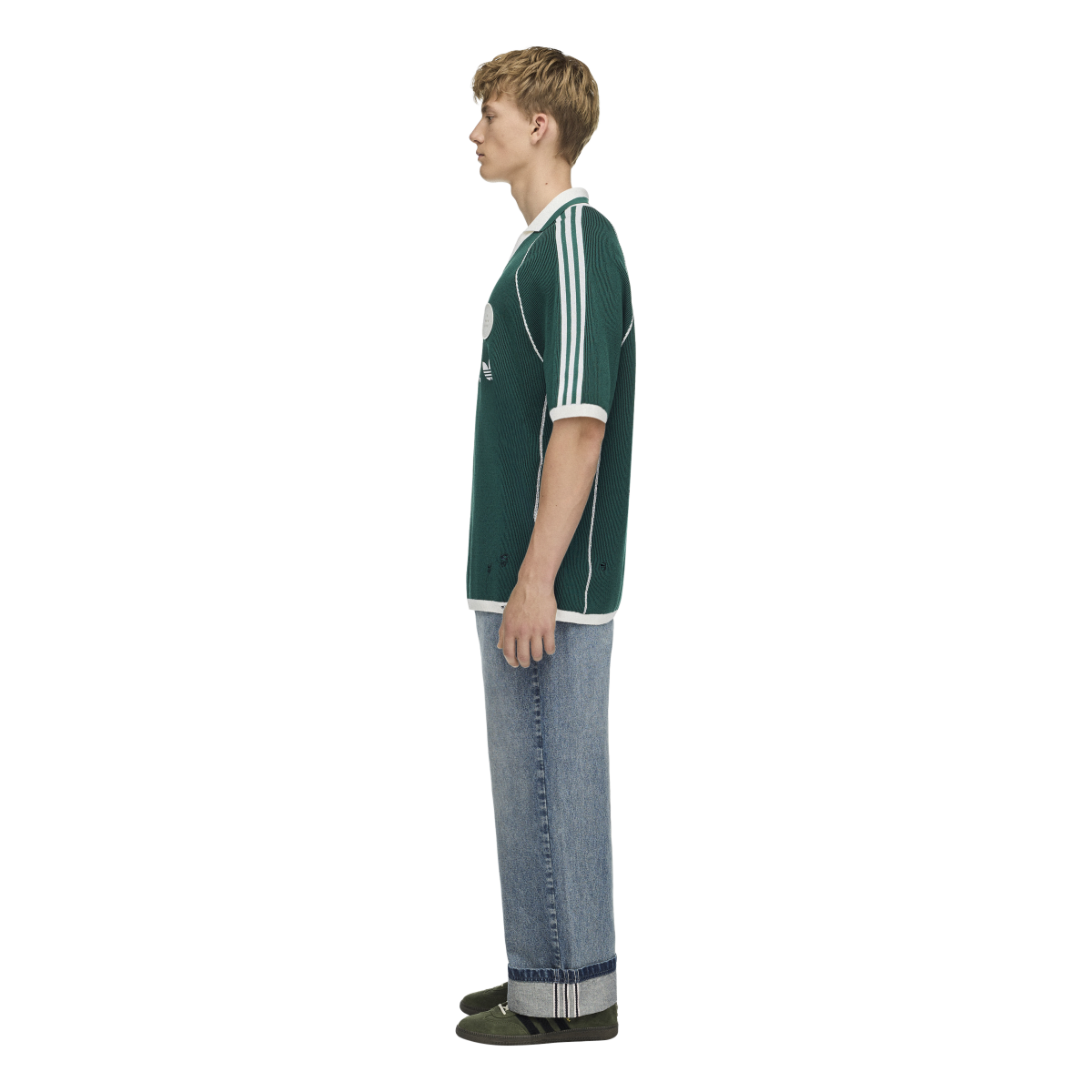 + Song For The Mute ADI-008 Sweaterpolo 'Collegiate Green'