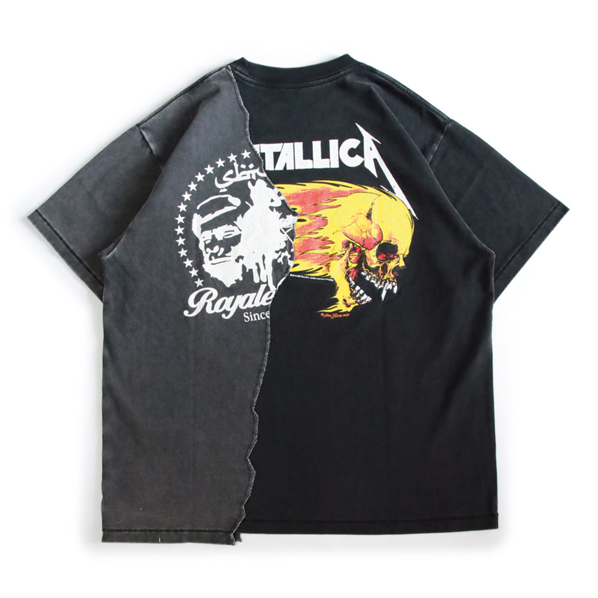 + Metallica Flaming Skull Tear-Up Tee 'Black'