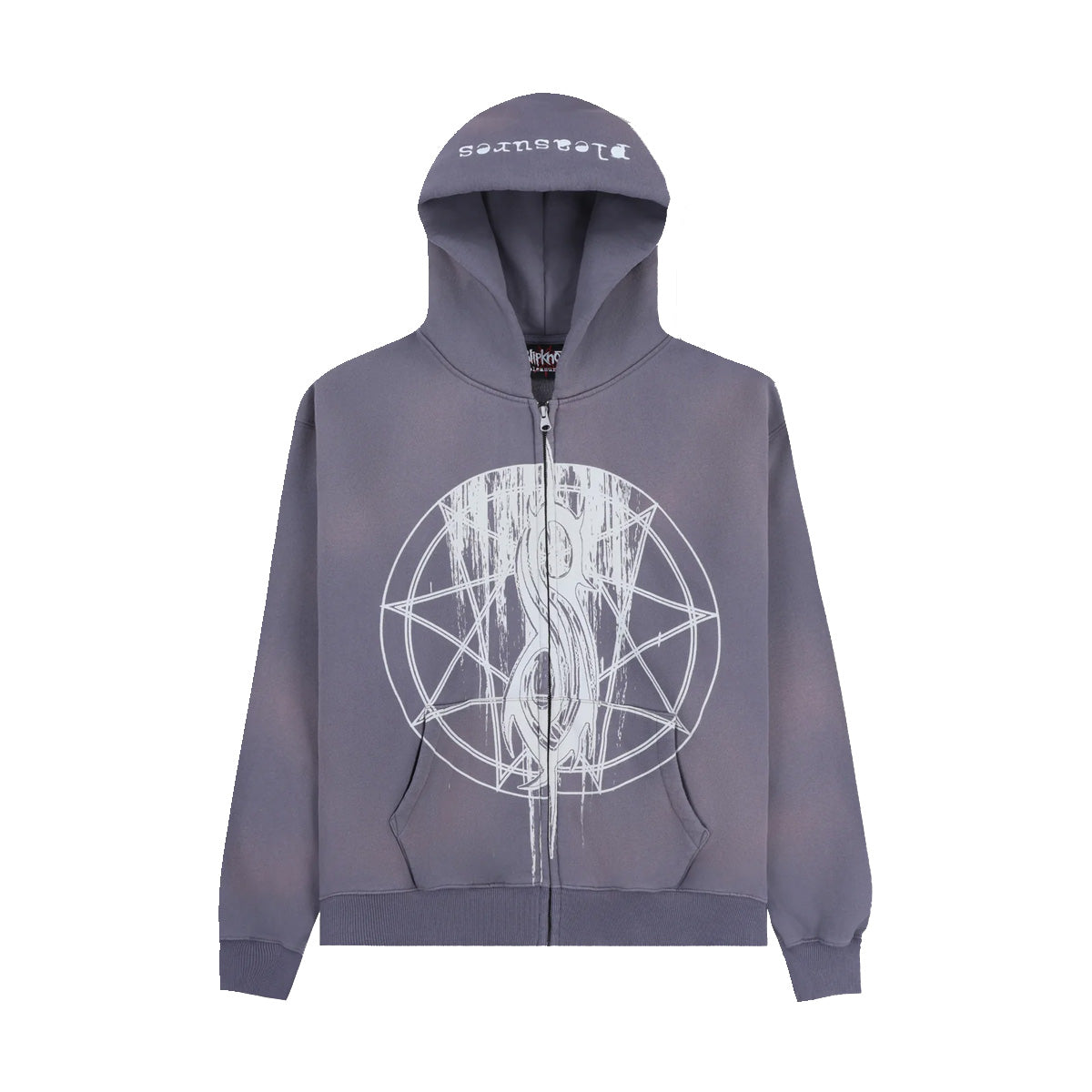 + Slipknot Nonagram Zip Hoodie 'Smoke'