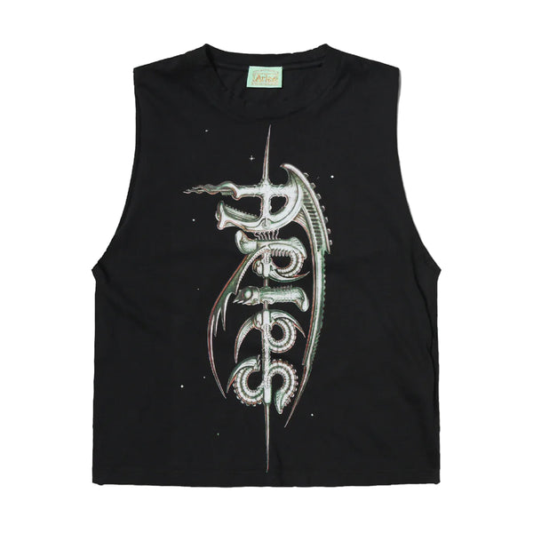 Aged Giger Muscle Tee 'Black'