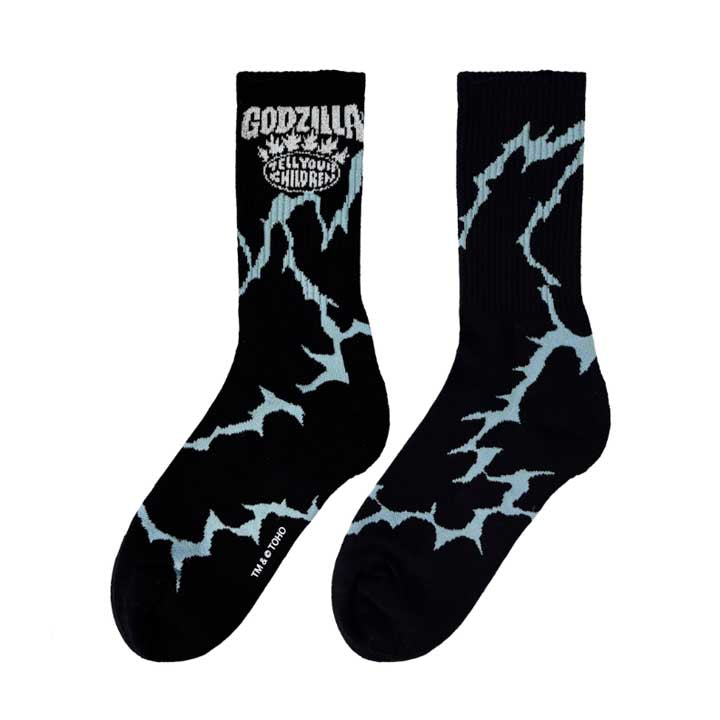 + Godzilla Heat Ray Socks 'Black'