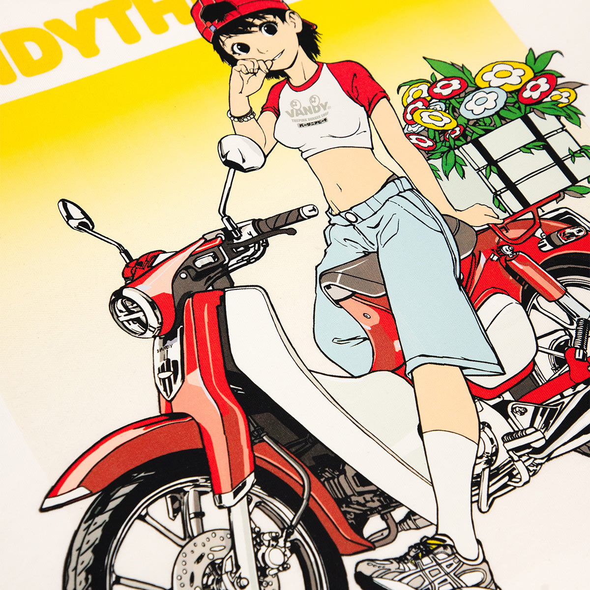Bike Girl Tee 'White'