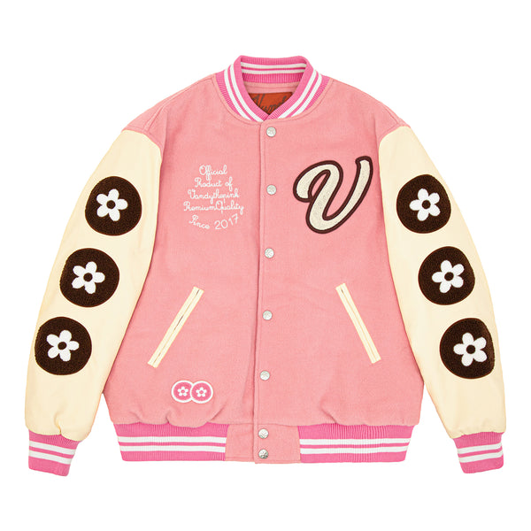 Sundae Varsity Jacket 'Pink Black'