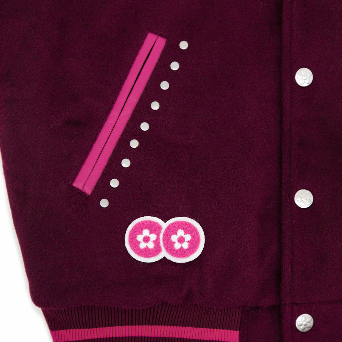 Year Of Dragon Varsity Jacket 'Maroon Cream'