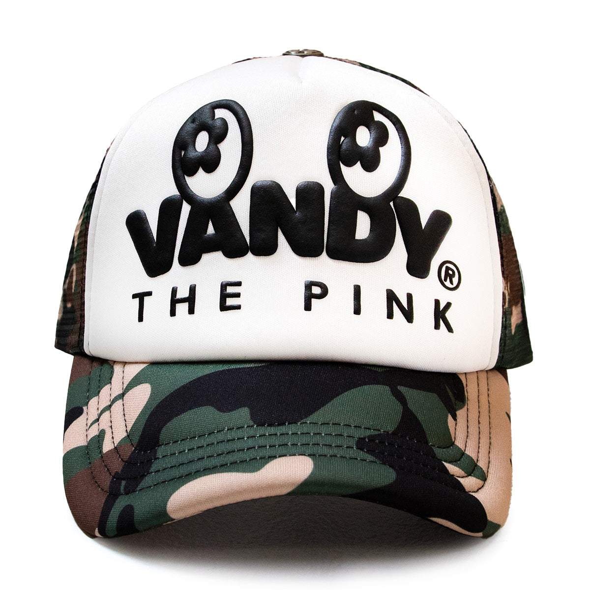Eye Logo Trucker Cap 'Green Camo'