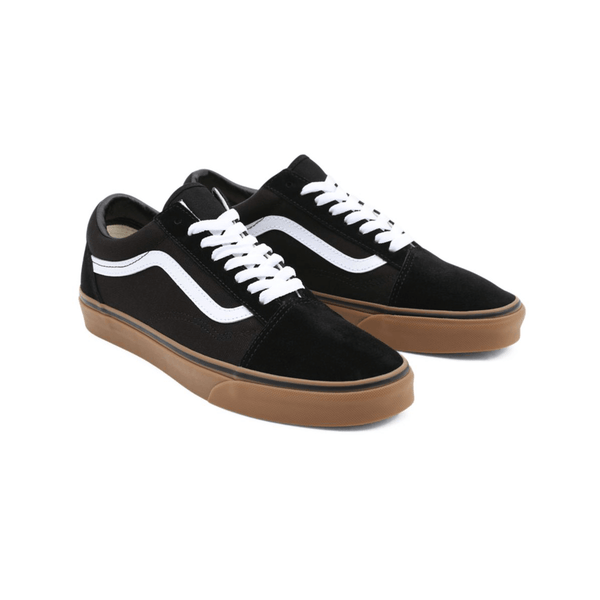 All black 2025 gum sole vans