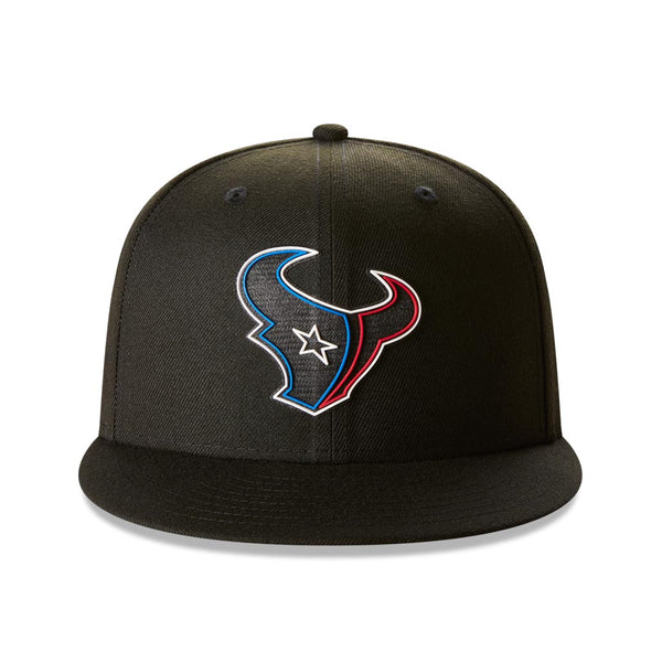 Men's New Era Navy Houston Texans Logo Bucket Hat