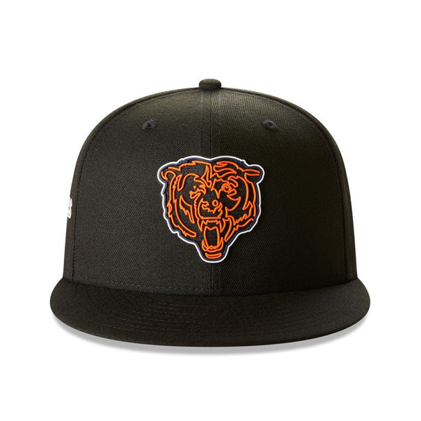 Chicago Bears Gray/Stripes Bear Logo New Era 9FIFTY Snapback Hat