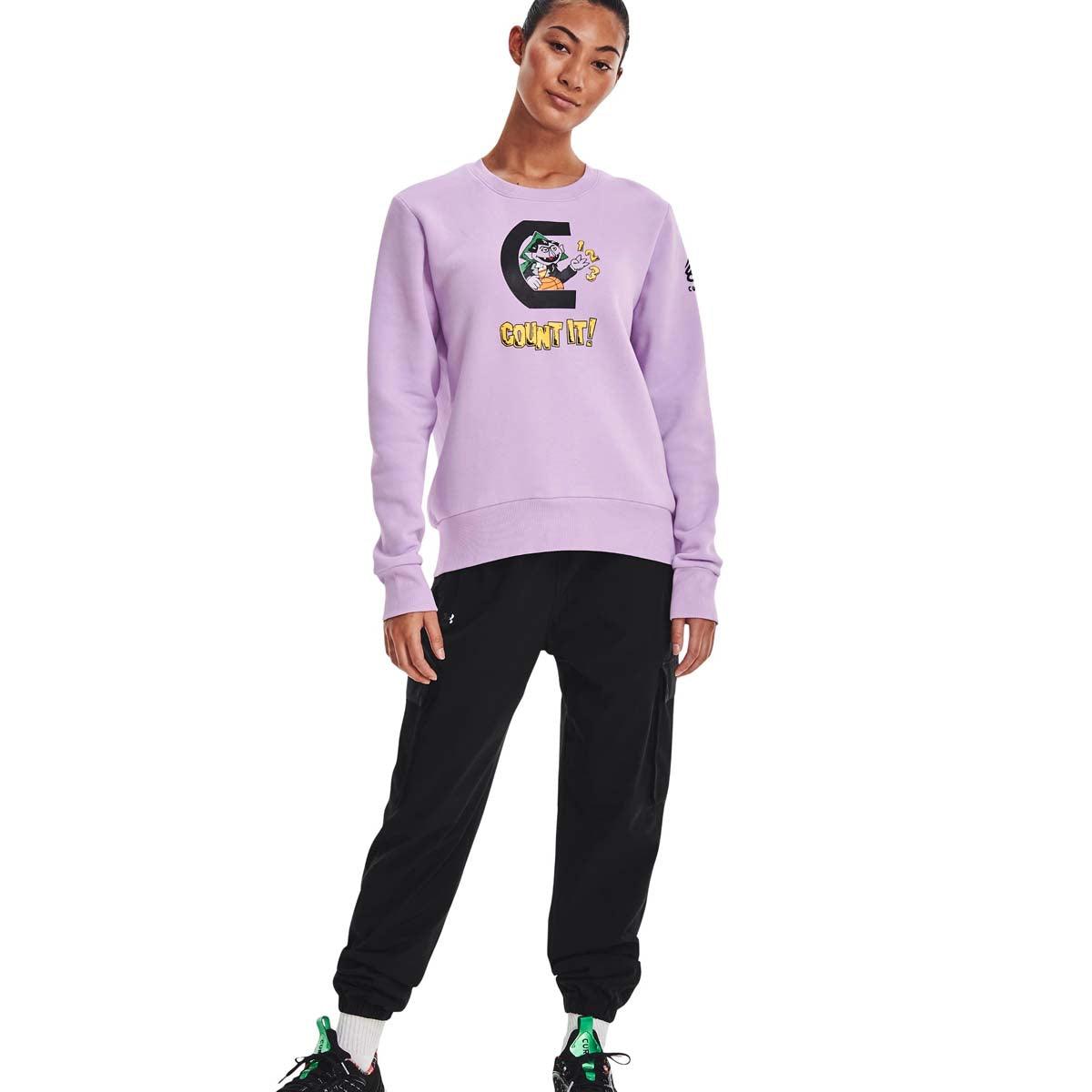 + Sesame Street Wmns Fleece Long Sleeve Shirt 'Count'