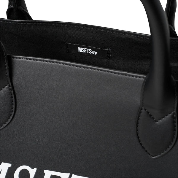 【MSFTSrep】BORSA/BAG MSFTSrep logo-print Tote Bag | Black | FARFETCH BH