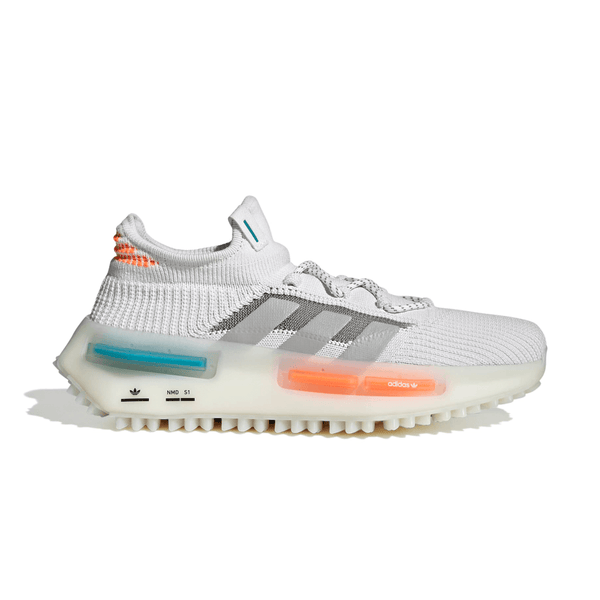 Adidas nmd top white orange