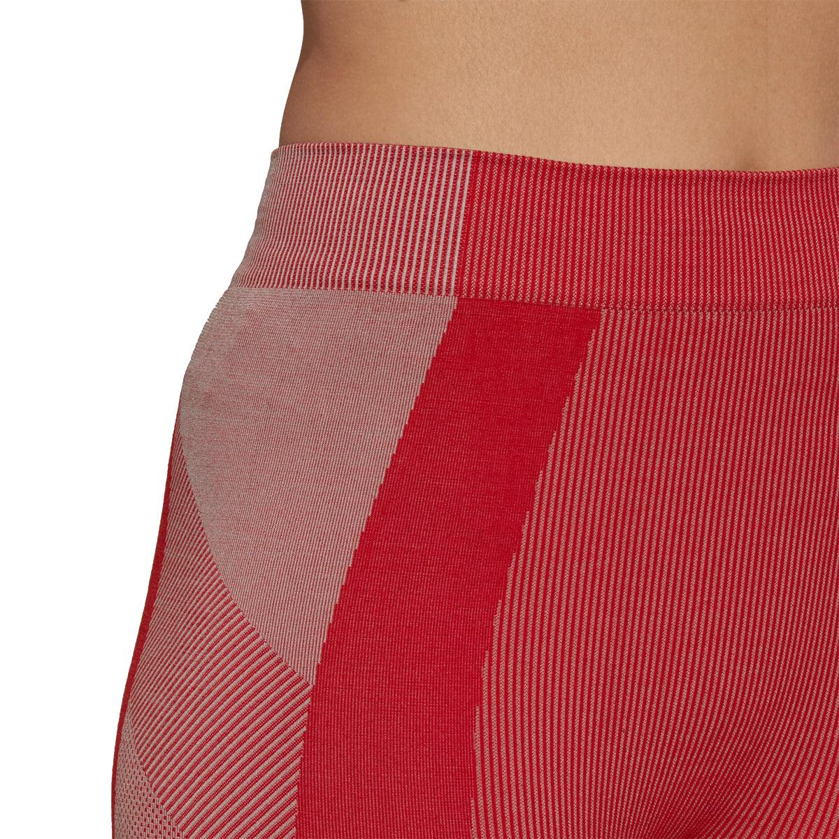 Wmns CL Seamless Knit Short Tights 'Collegiate Red'