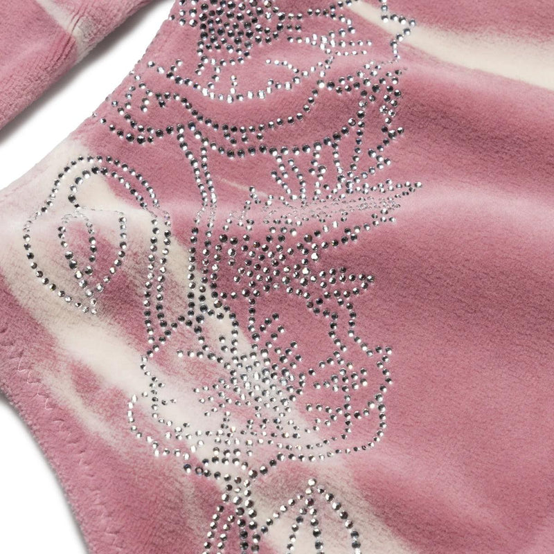 + Juicy Couture Tie-Dye Velour Bodysuit 'Pink'