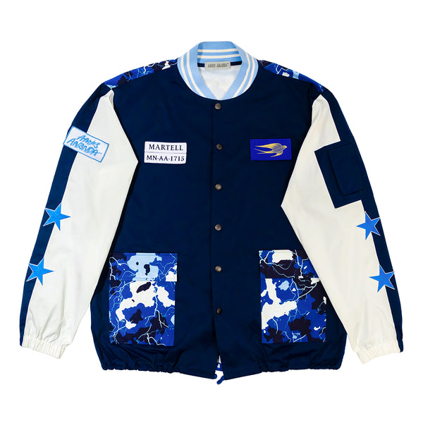 Pre-owned Louis Vuitton Wizard Of oz Varsity Jacket In Blue