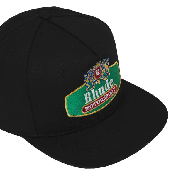 Rhude Racing Crest Cap 'Black' – Limited Edt