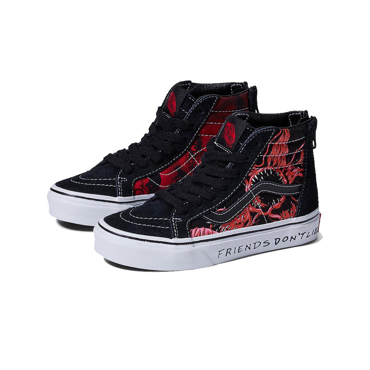 + Stranger Things Kid's SK8-Hi Zip 'Friends Don't Lie'