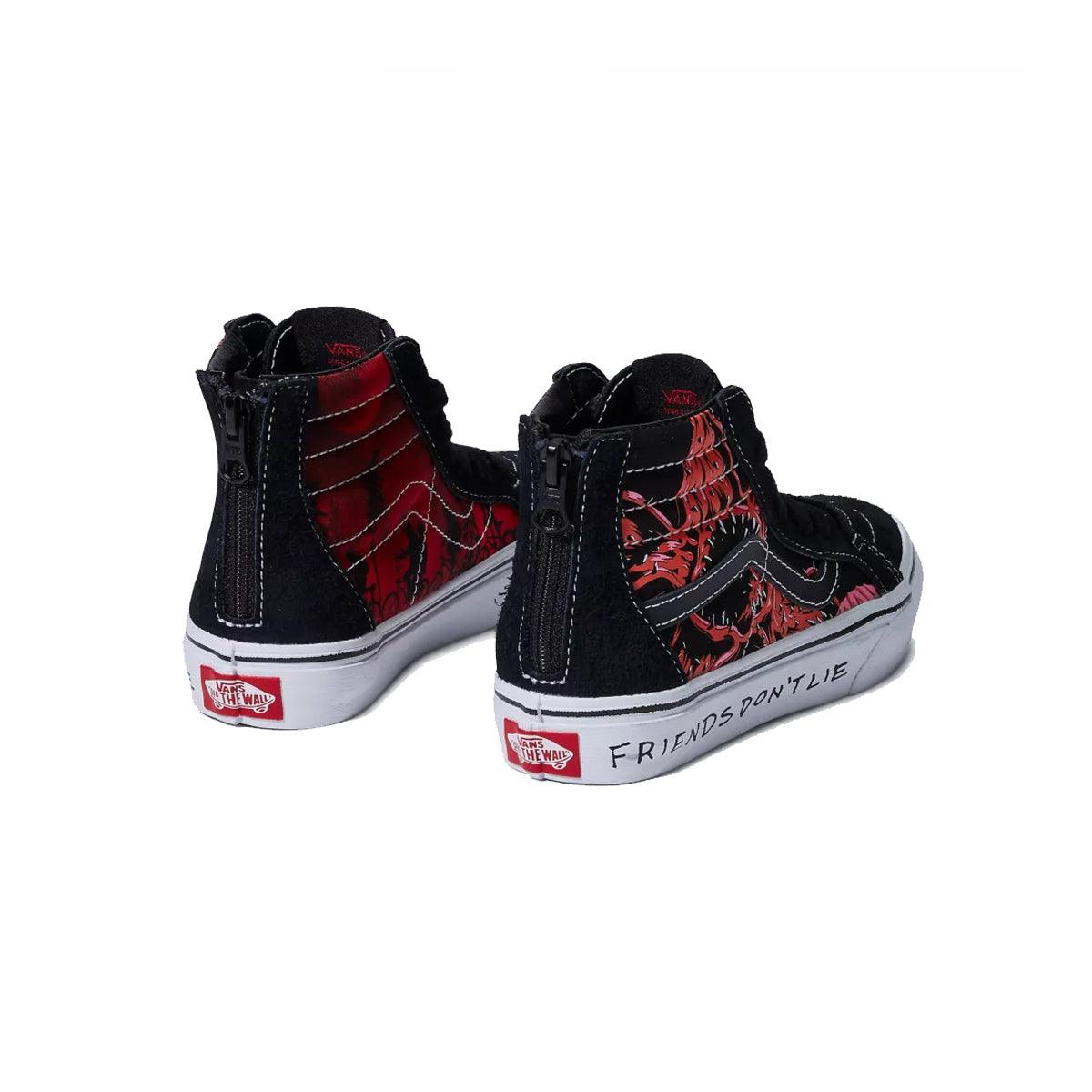+ Stranger Things Kid's SK8-Hi Zip 'Friends Don't Lie'
