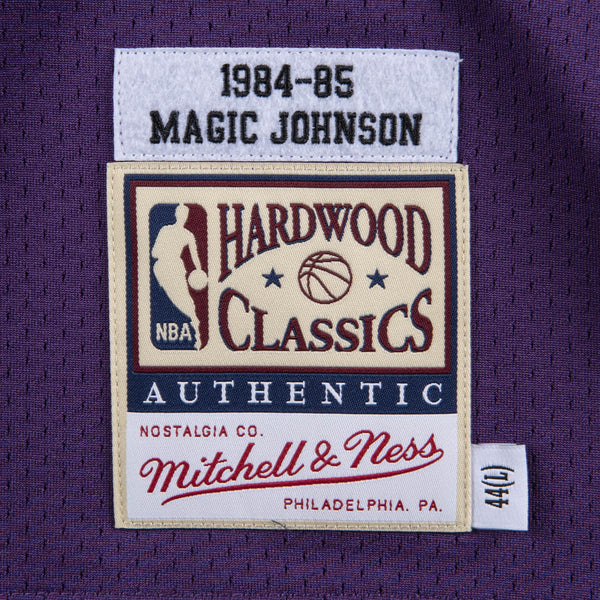 Mitchell and Ness Women's Mitchell & Ness Los Angeles Lakers NBA Magic  Johnson Hardwood Classics 1984-85 Swingman Jersey