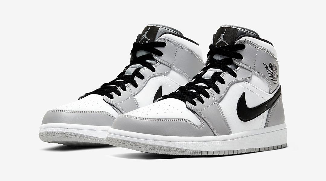 AIR JORDAN 1 MID 'LIGHT GREY SMOKE'