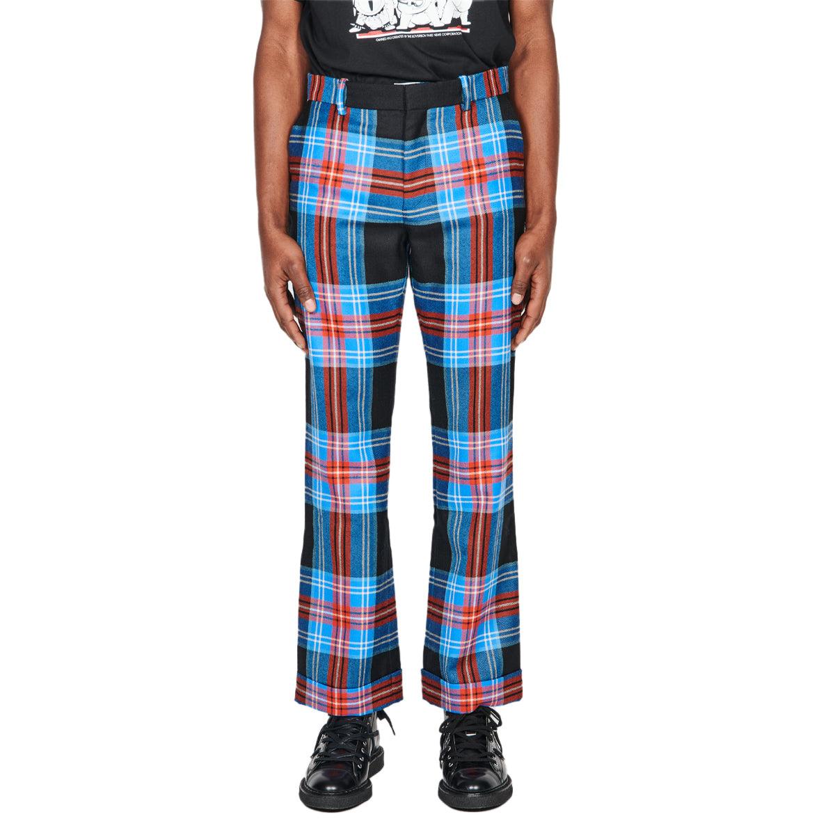Straight Turn Up Pants 'LOVERBOY Tartan'