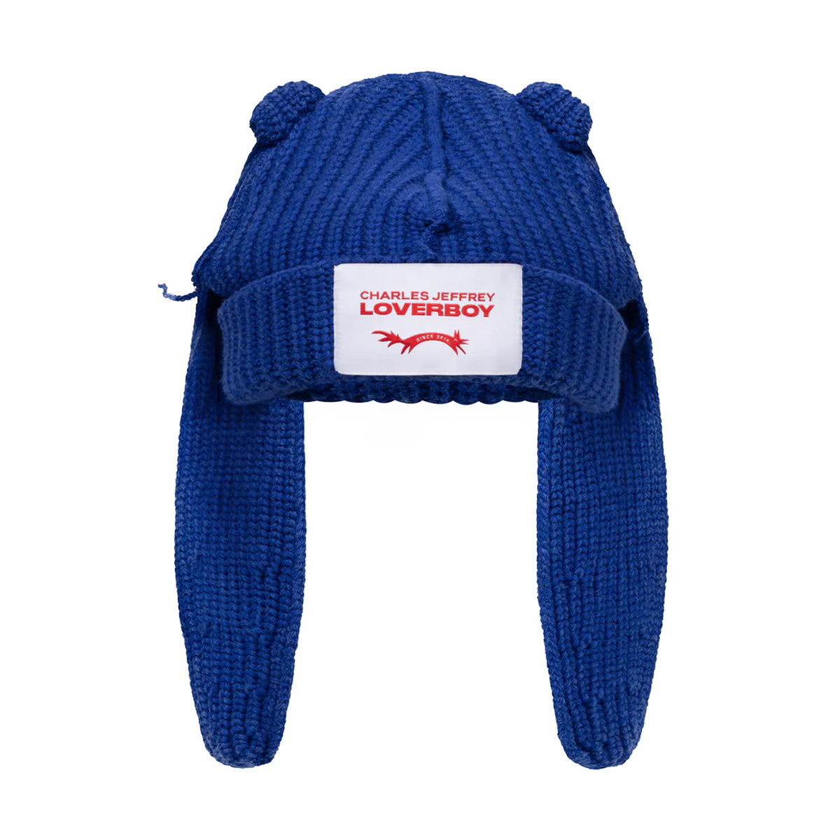 Charlesjeffrey loverboy Chunky Rabbit 公式 Charles Jeffrey LOVERBOY Chunky Rabbit Beanie in Ecru | FWRD