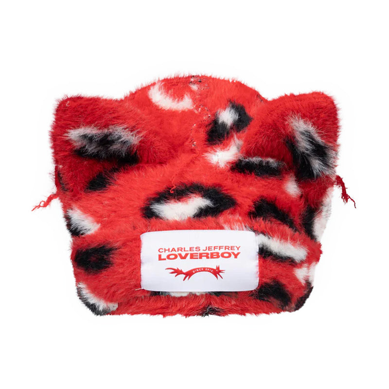 Fluffy Chunky Ears Beanie 'Red'