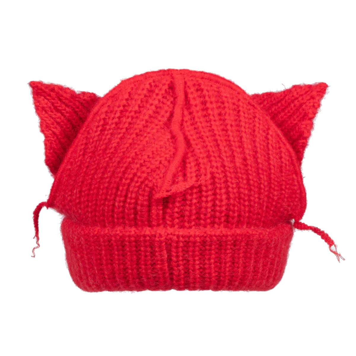 Chunky Ears Beanie 'Red'
