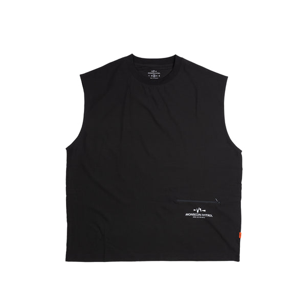 CF Double Sleeveless Tee 'Black'