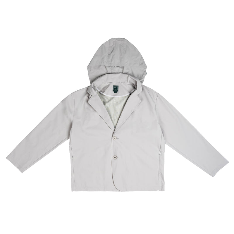 + Graye Hooded Blazer 'Cement'