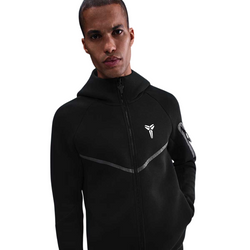 Kobe Tech Fleece Full-Zip Windrunner Jacket 'Black White'