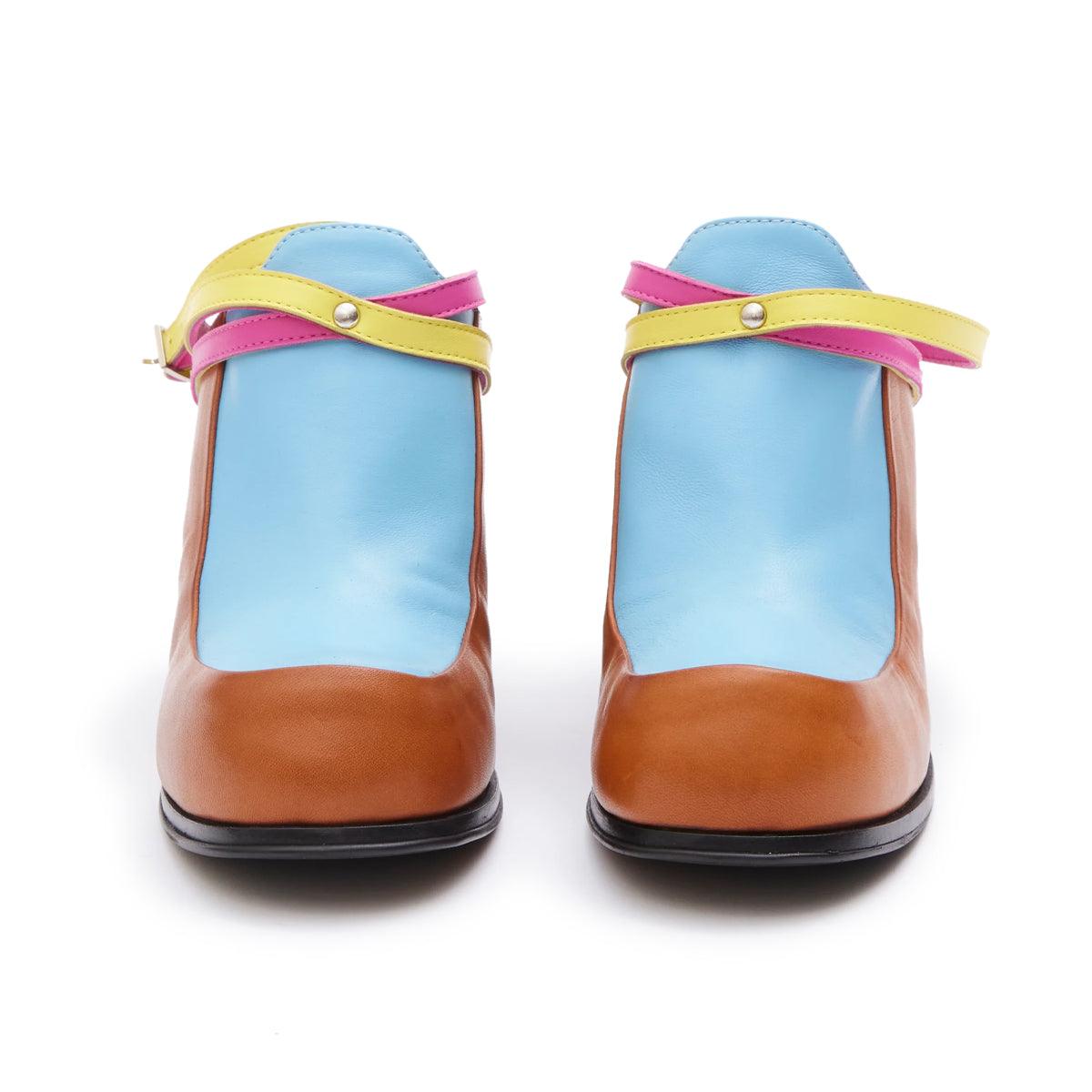 + Simona Vanth Tango Stacked Heels 'Multi'