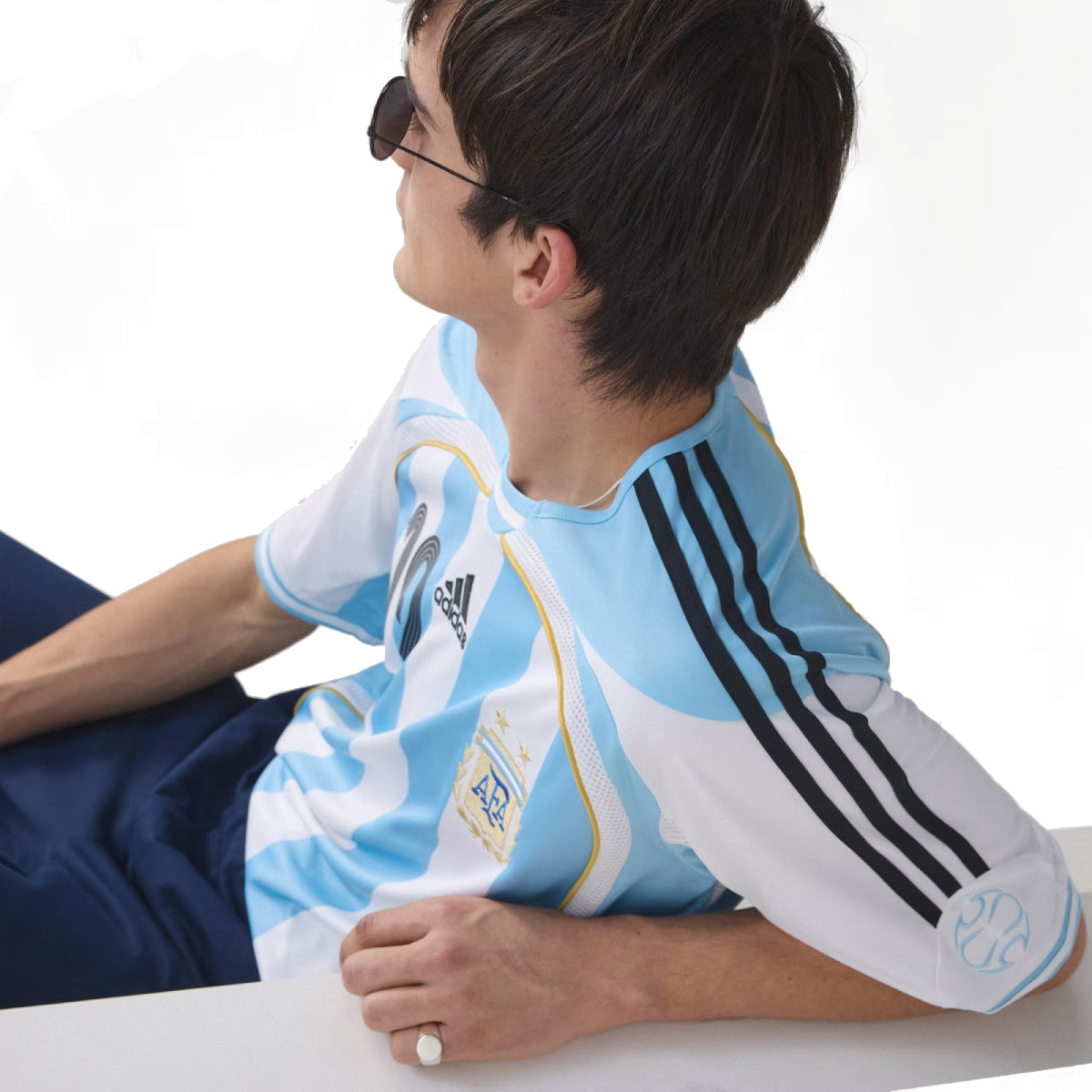 Argentina 2006 Messi Home Kit Tee 'White'