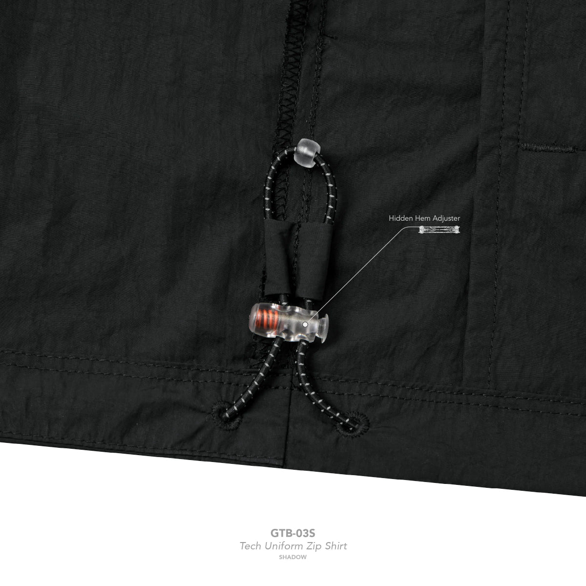 + TIGHTBOOTH  Tech Uniform Zip Shirt 'Shadow'