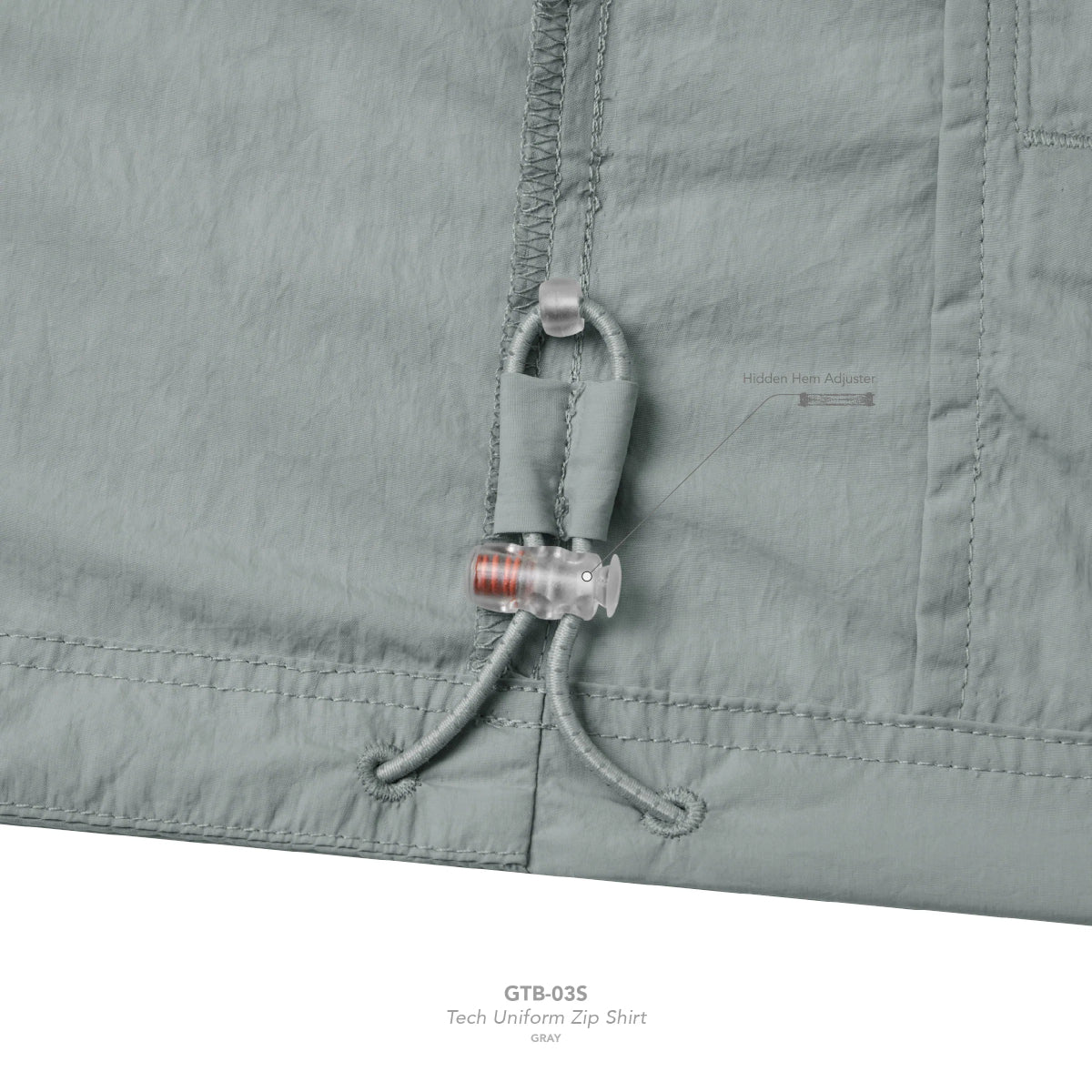 + TIGHTBOOTH Tech Uniform Zip Shirt 'Grey'