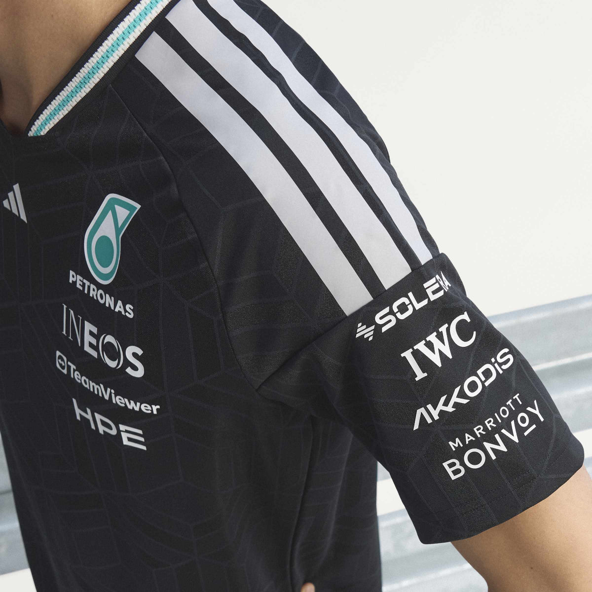 + Mercedes AMG Petronas F1 Team Driver Jersey Authentic 'Black'