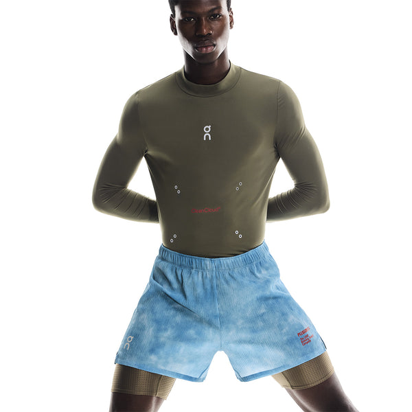 + PLEASURES + The LOOP Running Supply L/S Tee 'Olive'