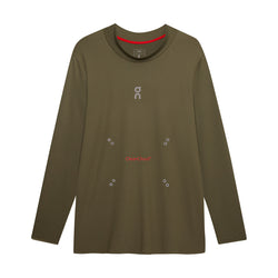 + PLEASURES + The LOOP Running Supply L/S Tee 'Olive'