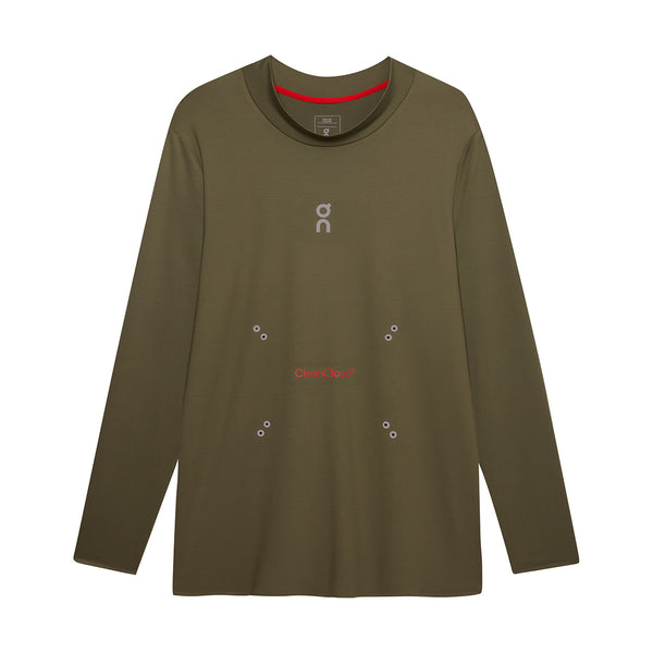 + PLEASURES + The LOOP Running Supply L/S Tee 'Olive'