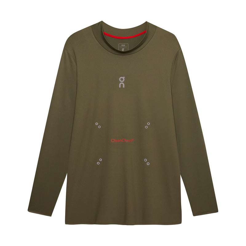 + PLEASURES + The LOOP Running Supply L/S Tee 'Olive'
